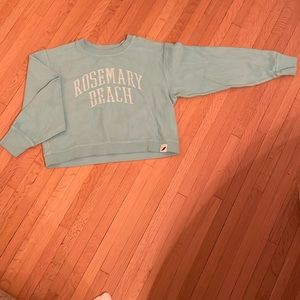 Blue corduroy rosemary beach crewneck